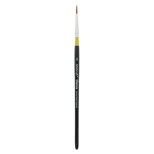 Golden Taklon Short Handle Round Brush by Artist's Loft™ Vienna